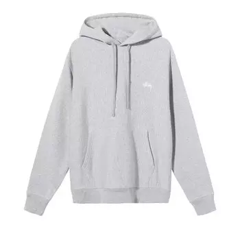Худи Stussy Stock Logo Grey Heather
