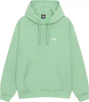 Худи Stussy Stock Logo 'Zephyr Green', зеленый