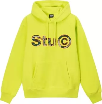 Худи Stussy Stu C. Hoodie Keylime, зеленый