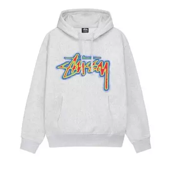 Худи Stussy Thermal Stock Hoodie, серый