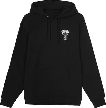 Худи Stussy x Dover Street Market Hoodie 'Black', черный