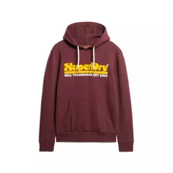 Худи Superdry 70S Retro Font Logo, красный