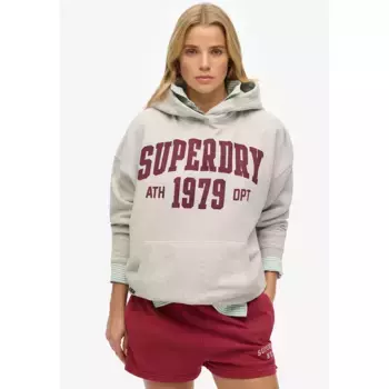 Худи Superdry Ath Ess Relaxed, серый