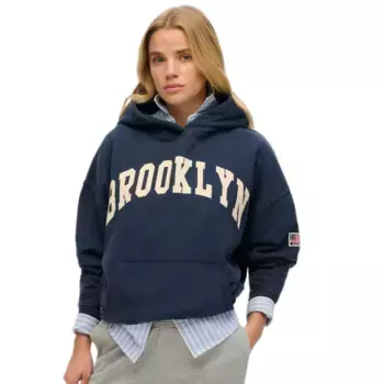 Худи Superdry Ath Ess Relaxed, синий