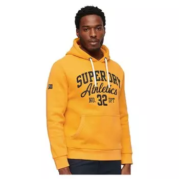 Худи Superdry Athl Script Embroidered Graphic, желтый