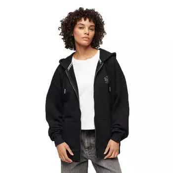 Худи Superdry Athletic Essential Oversized Z, черный
