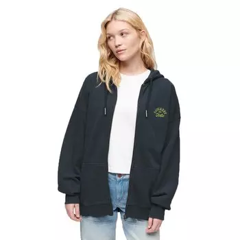 Худи Superdry Athletic Essential Oversized Z, синий