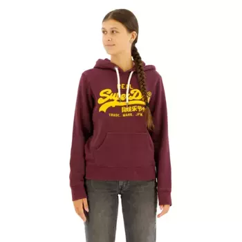 Худи Superdry Chenille Vl Graphic, красный