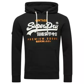 Худи Superdry Classic Vintage Logo Heritage, черный