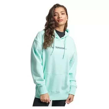 Худи Superdry Code Sl Applique Os, зеленый