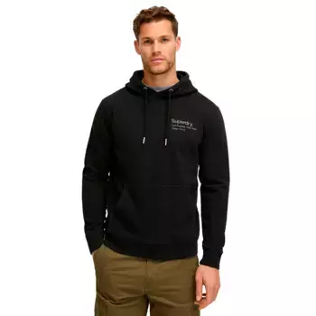 Худи Superdry Core Logo City Loose, черный