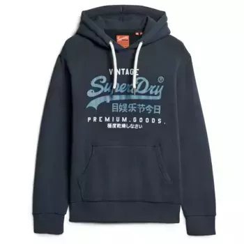 Худи Superdry Duo Vintage Logo, черный