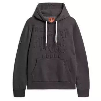 Худи Superdry Embossed Logo Graphic, серый