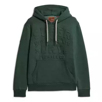 Худи Superdry Embossed Logo Graphic, зеленый