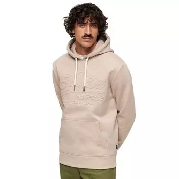 Худи Superdry Embossed Vintage Logo, бежевый