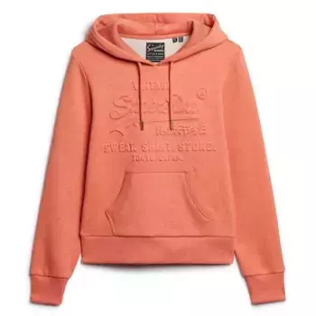 Худи Superdry Embossed Vl Graphic, оранжевый