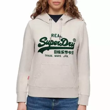 Худи Superdry Embroidered Vl Graphic, бежевый
