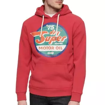 Худи Superdry Gasoline Workwear Graphic, красный