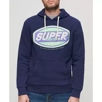 Худи Superdry Gasoline Workwear Graphic, синий