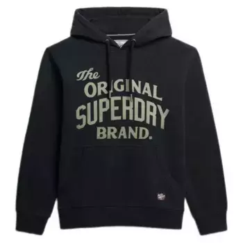 Худи Superdry Heritage Brand Relaxed Fit, черный