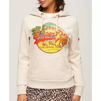 Худи Superdry La Vl Graphic, бежевый