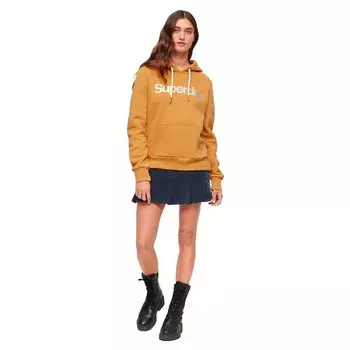 Худи Superdry Metallic Core Logo, желтый