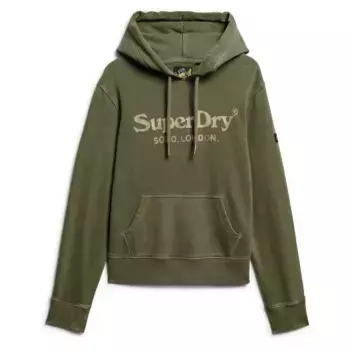 Худи Superdry Metallic Venue, зеленый