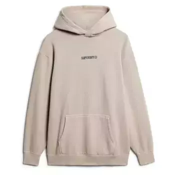 Худи Superdry Micro Logo Graphic Loose, бежевый