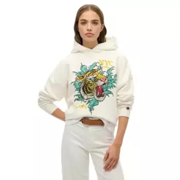 Худи Superdry Neo Trad Tattoo Relaxed Fit, бежевый