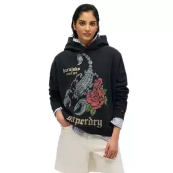 Худи Superdry Neo Trad Tattoo Relaxed Fit, черный