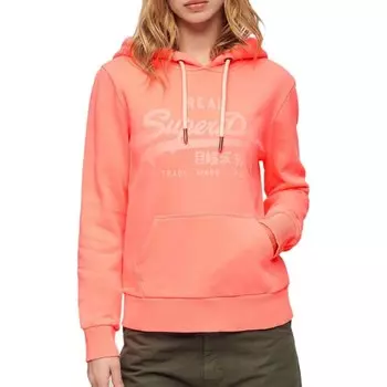Худи Superdry Neon Vintage Logo Graphic, оранжевый