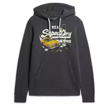 Худи Superdry New York Vl Graphic, серый