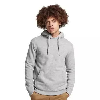 Худи Superdry Organic Cotton Vintage Logo Embroidered, серый