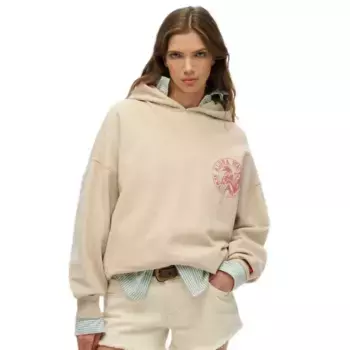 Худи Superdry Outdoor Oversized, бежевый