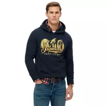 Худи Superdry Outfitters, синий