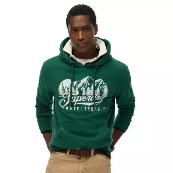 Худи Superdry Outfitters, зеленый