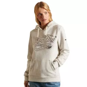 Худи Superdry Script Style WW Foil, серый