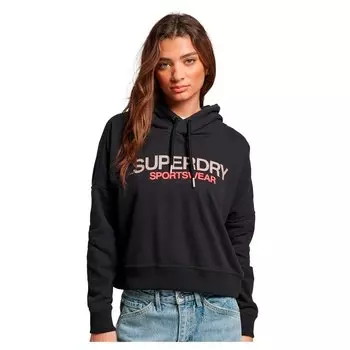 Худи Superdry Sportswear Logo Boxy, черный