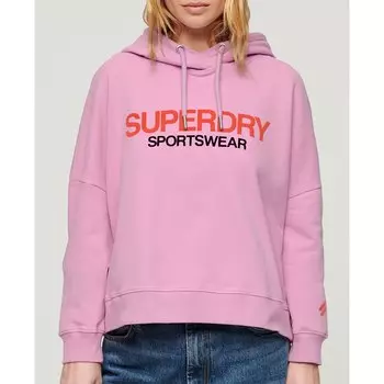 Худи Superdry Sportswear Logo Boxy, розовый