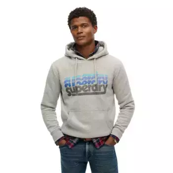 Худи Superdry Stacked, серый