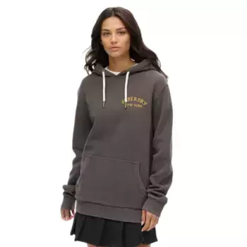 Худи Superdry Tattoo Back Graphic Pluse Size, серый