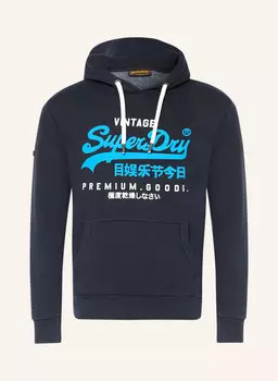 Худи Superdry, темно-синий
