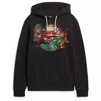 Худи Superdry Tokyo Vl Graphic, черный
