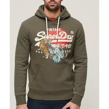 Худи Superdry Tokyo Vl, зеленый