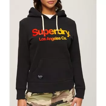 Худи Superdry Tonal Rainbow Core Logo, черный