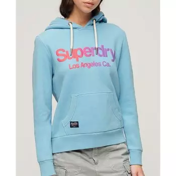Худи Superdry Tonal Rainbow Core Logo, синий