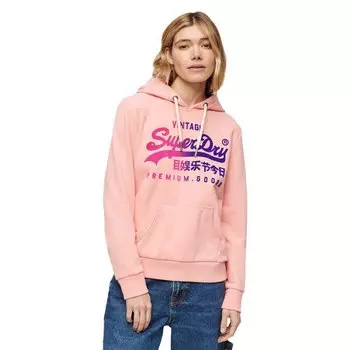 Худи Superdry Tonal Vl Graphic, розовый