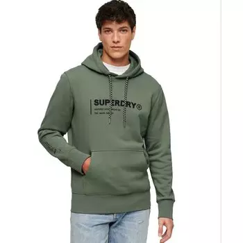Худи Superdry Utility Sport Logo Loose, зеленый