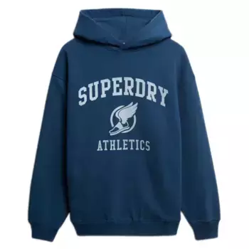 Худи Superdry Vintage Ath Oversize, синий
