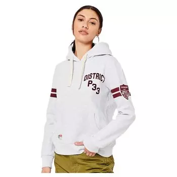 Худи Superdry Vintage Athletic Stripe, серый